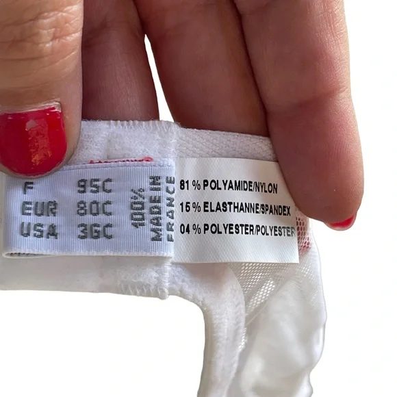 Vintage Ravage white & sheer detailed full coverage bra - Picture 7 of 7